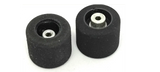Rear wheels for JK Anglewinder cars 0.720"D 0.400"H 0.600"W 3/32"A Recessed L-Natural Rubber