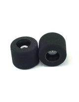 Rear wheels for JK Anglewinder cars 0.720"D 0.400"H 0.600"W 3/32"A Recessed TREATED Rubber