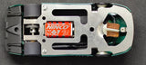 Prototype slot car. Scalextric Jaguar XJ220 on unknown aluminum chassis.