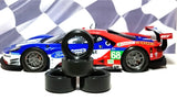 1/24 PAUL GAGE URETHANE SLOT CAR TIRES 2pr PGT-29148 fit Carrera D124 Ford GT