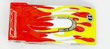 JK Direct Drive 1/32 slot car - Mazda Dyson yellow, white, red