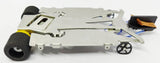 JK Cheetah Anglewinder steel 1/32 Slot Car - Mazda Dyson green, white, blue