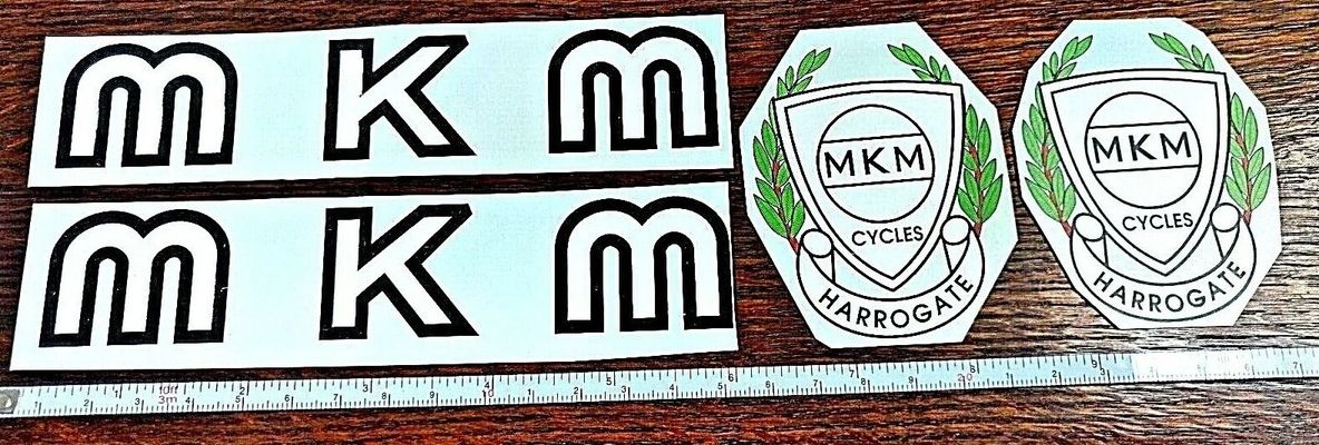 MKM water decal set. On clear paper. Authentic design.