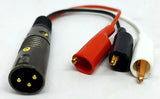 Male XLR/Alligator Clip Adapter