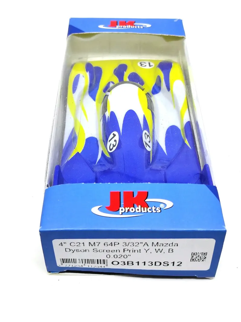 JK 4" C21 M7 64P 3/32 Mazda Dyson Screen print YWB 1/24 Slot Car