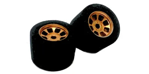 H&R Racing Wheelset FISH rear front foam on 6 Spoke Gold Hubs