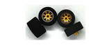 H&R Racing Wheelset FISH rear front foam on 6 Spoke Gold Hubs