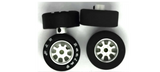 H&R Racing Wheelset Narrow Silicon rear front foam on 6 Spoke Hubs