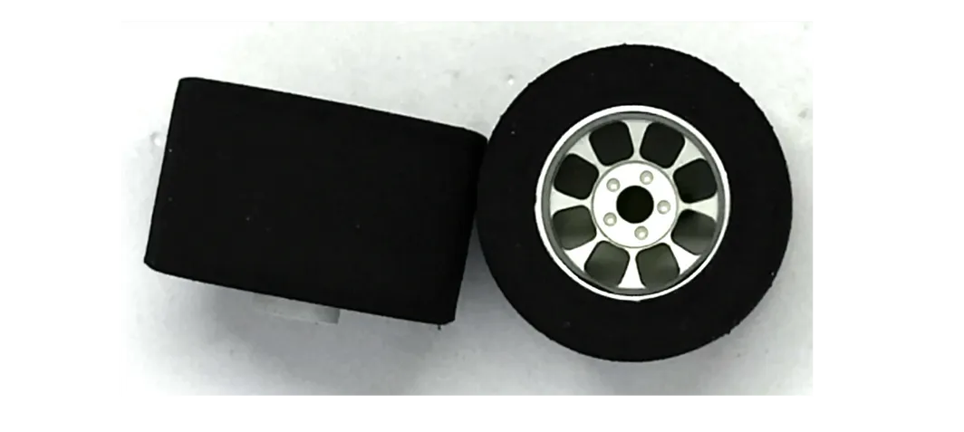H&R Racing HR1103 27x18mm FISH RUBBER 1/24 Rear Tires NASCAR SILVER