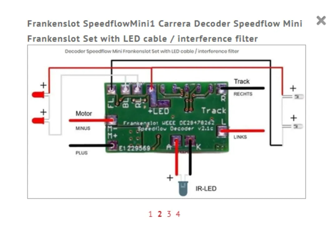 Frankenslot Speedflow Mini Carrera Decoder Speedflow