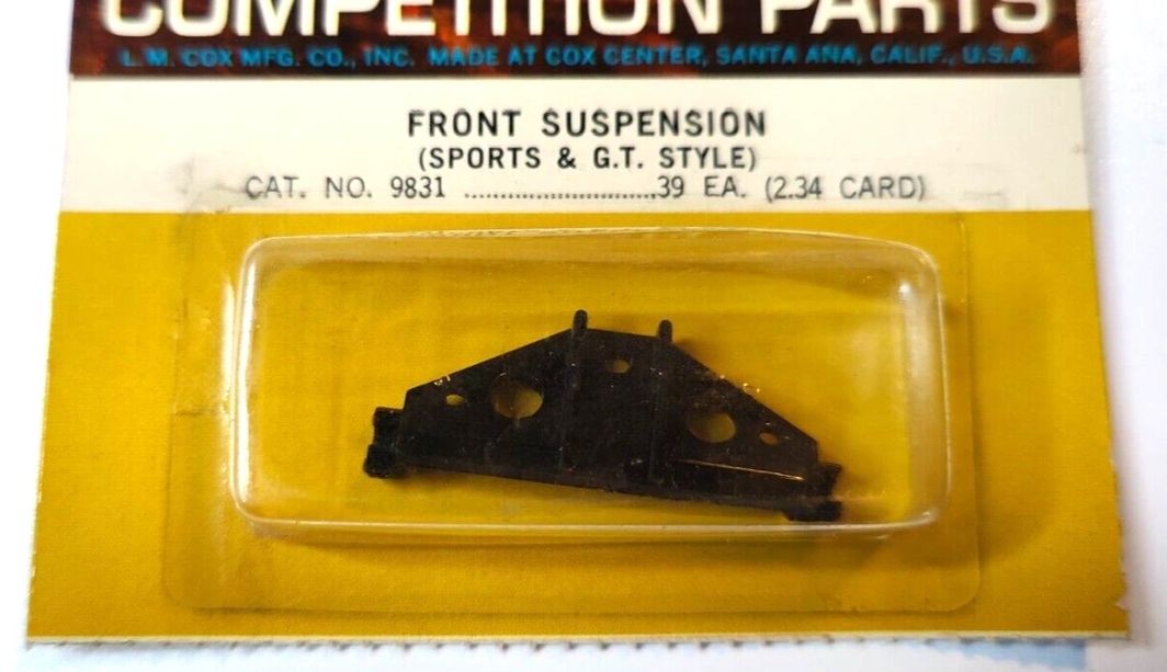 Chassis, COX nylon front suspension. Sports and GT Style Cat No. 9831