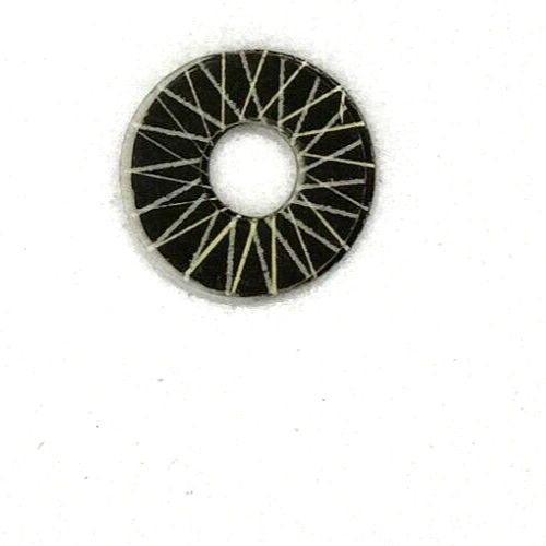 Vintage Spoke wheel inserts Aluminum & acetate. .0475"OD .175"ID Set of four.