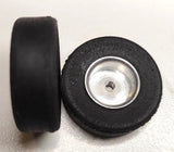 Wheels, with Strombecker Cheater Slicks 1"& 1/8" X 7/16" thread axle.