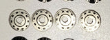 Wheel inserts, Vintage Jaguar aluminum .0475"OD .125"ID Set of four.