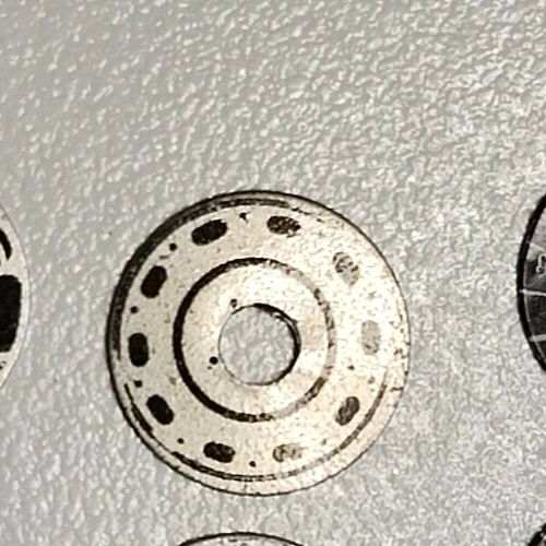 Wheel inserts, Vintage Jaguar aluminum .0475"OD .125"ID Set of four.