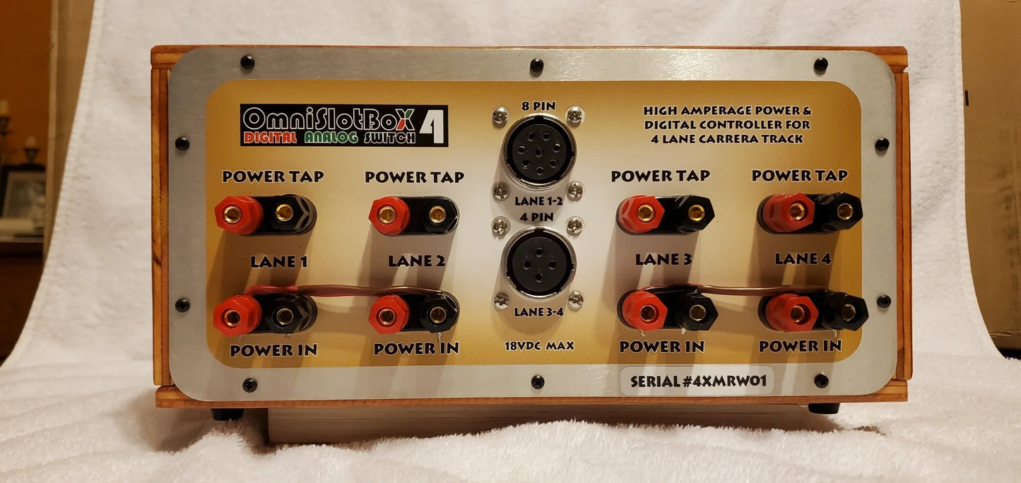 Omni Slot Box 4 - four lane true analog to Carrera digital switch.