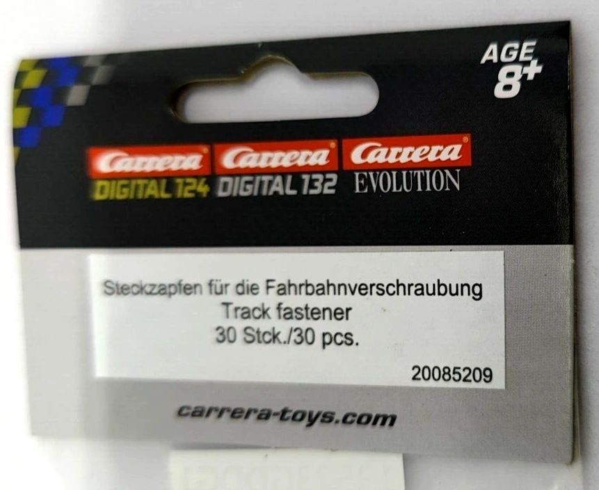 Carrera 85209 Track fasteners & screws. 30 pieces. Secure track to table top.