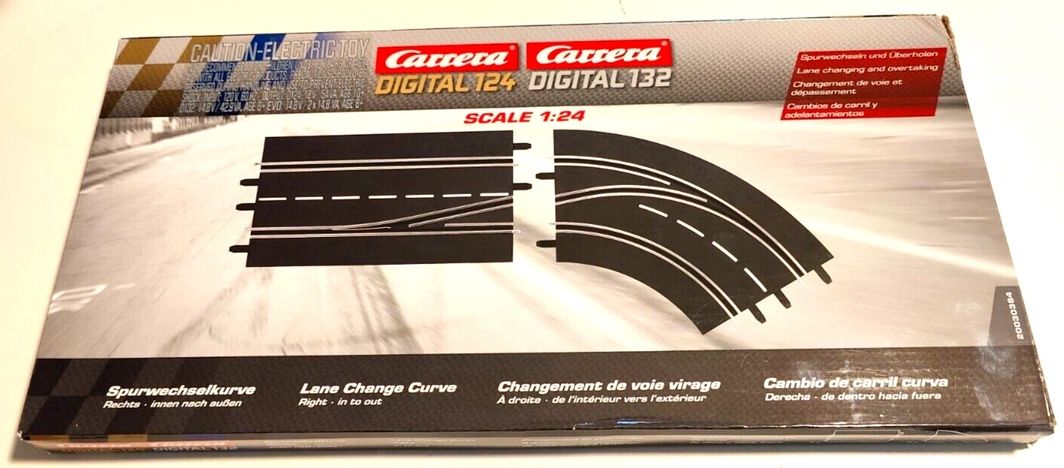 Carrera 30364 Digital 124/132 Lane Change Curve Right, In to Out ANALOG READY