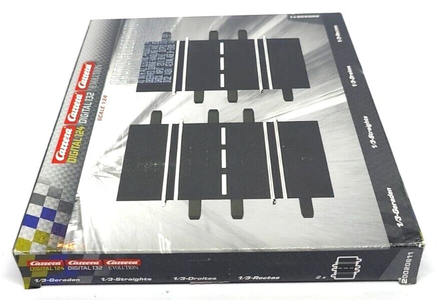 Carrera 20611 1/3 straights New box of 2