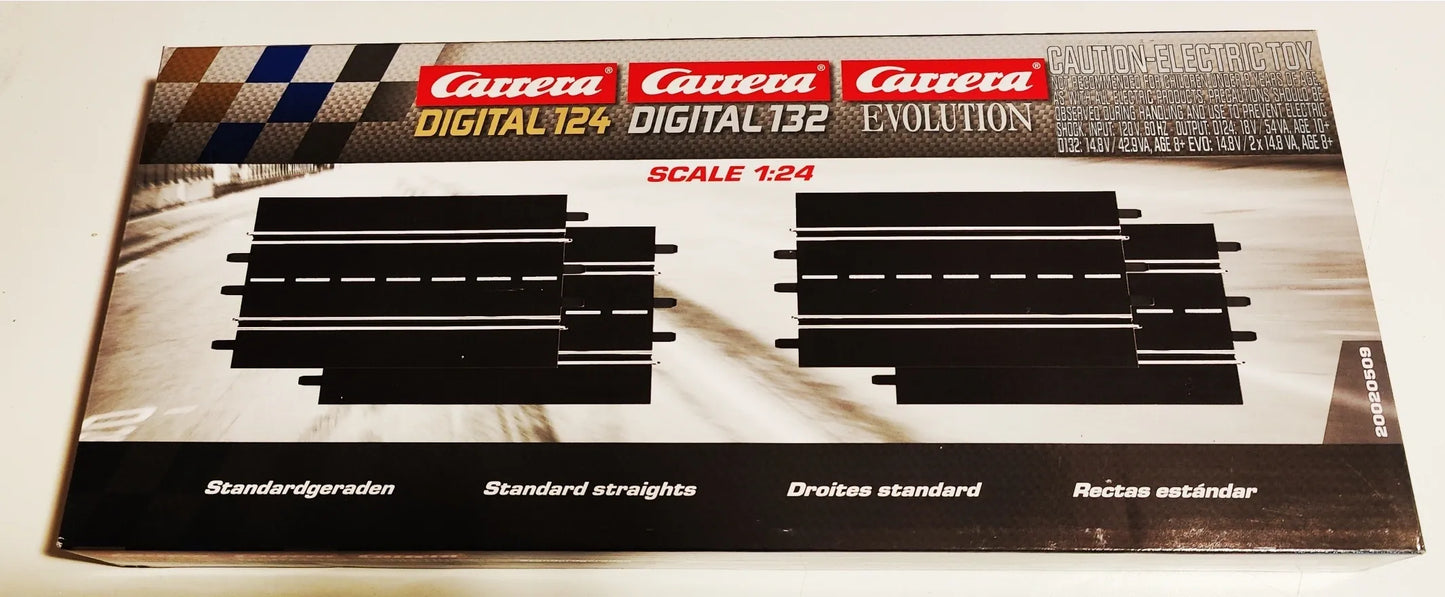 Carrera 20509 Standard-Straights (4 pack) - Digital 124/132 & Analog