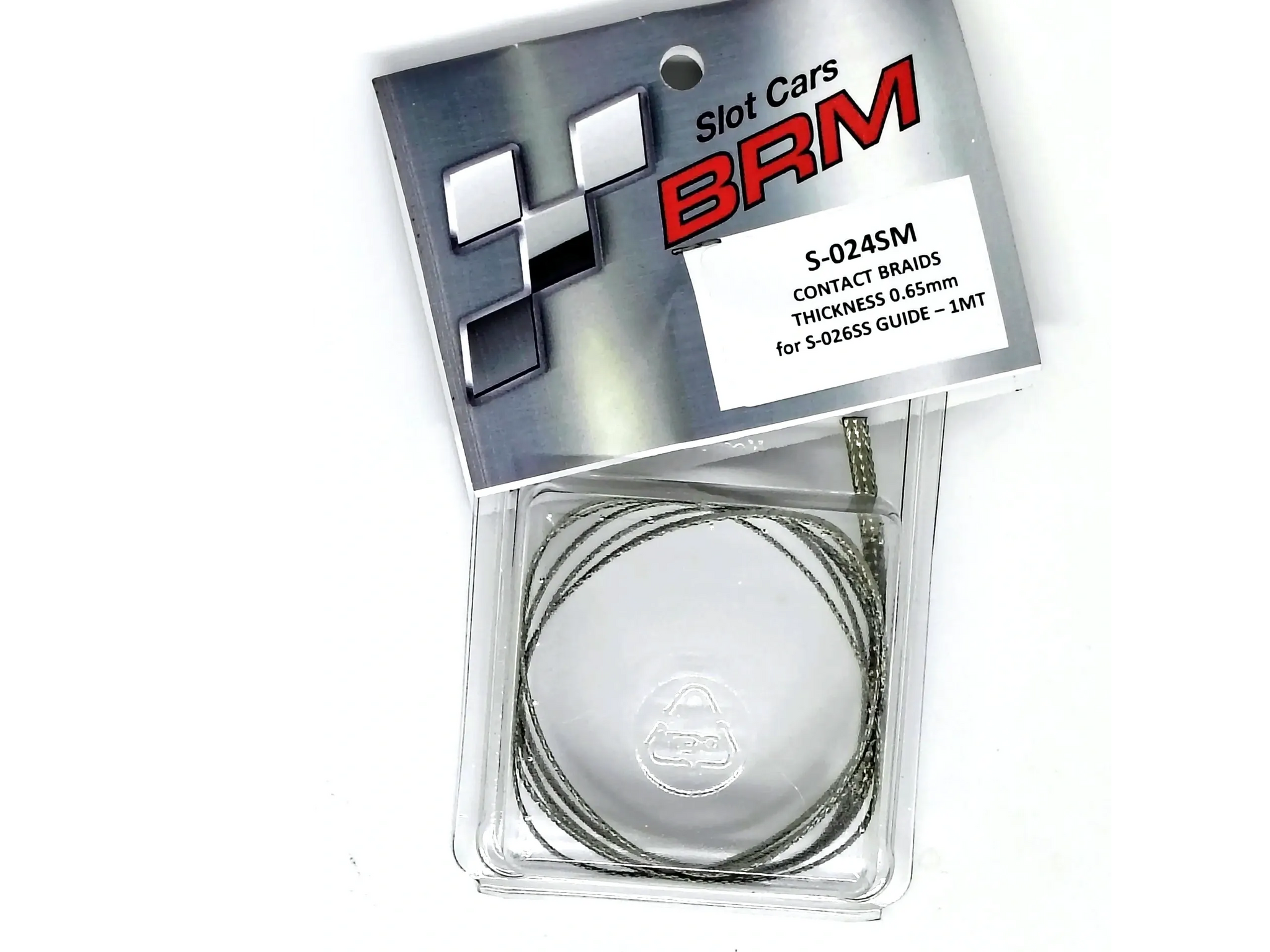 BRM Slot Cars S-025-SSM Contact Braids 1 Meter .65mm thick plated copper