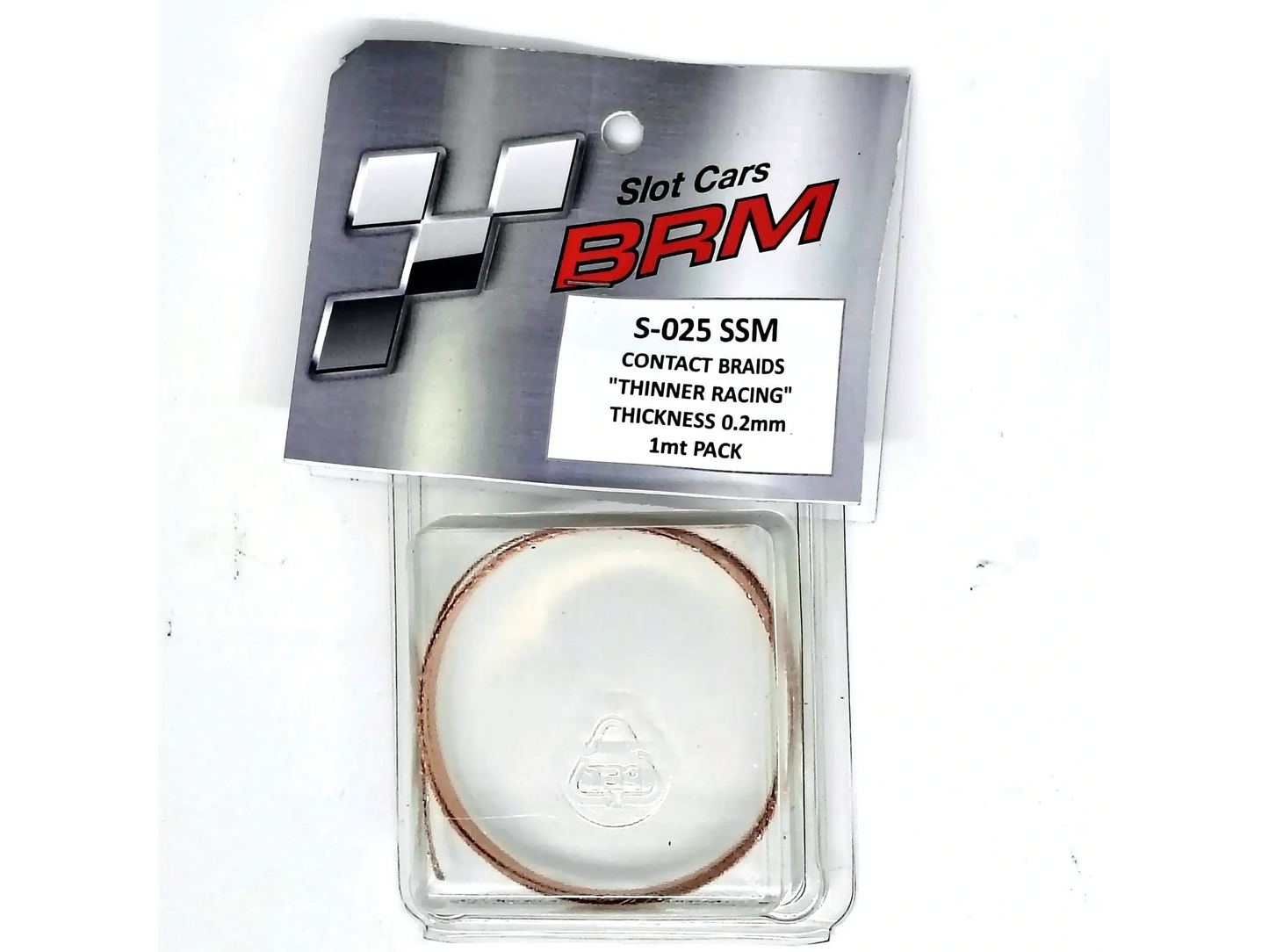 BRM Slot Cars 024SM Contact Braids 1 Meter .2mm thin copper