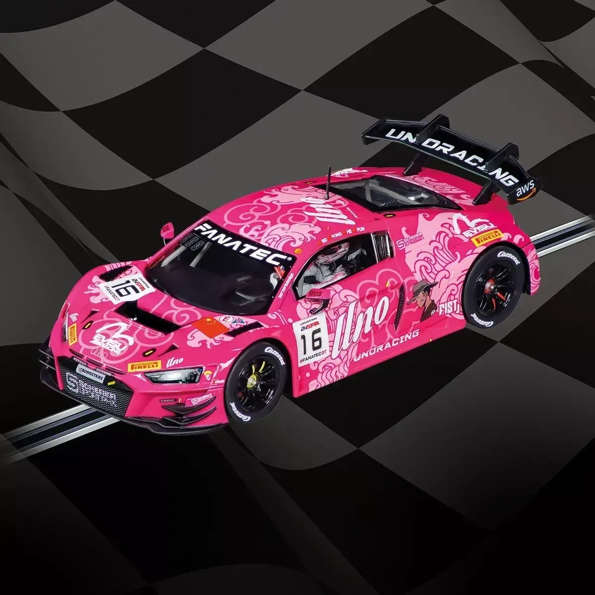 Carrera 32074 Audi R8 LMS GT3 evo II "Uno Racing Team, No.16" 1/32 digital