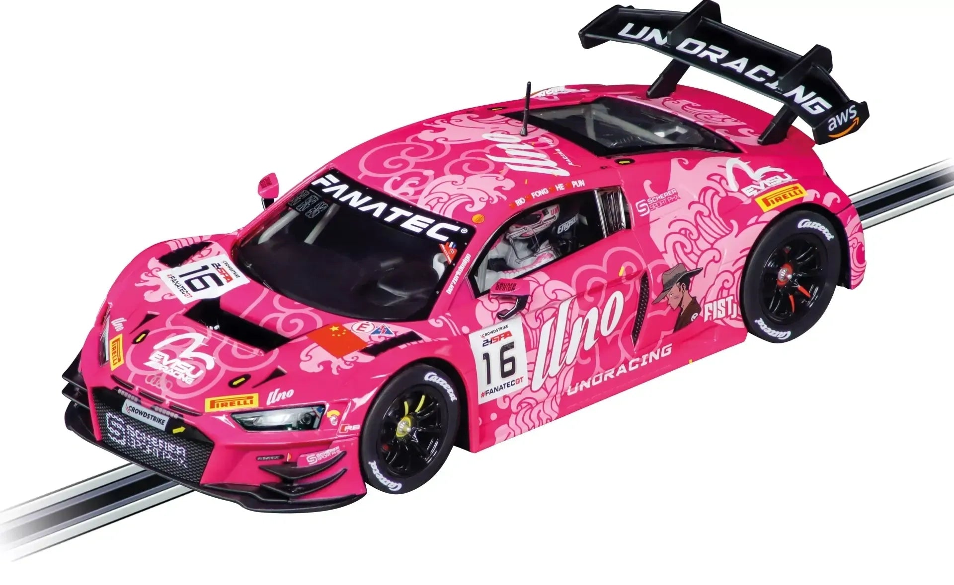 Carrera 23992 Audi R8 LMS GT3 evo II "Uno Racing Team, No.16" Digital 124