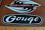 90's Vintage O'neill & Gouge peel and stick decal 4.5". Not reproduction!