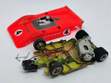 1970 Dynamic anglewinder brass chassis custom 1/32 scale McLaren M8A slot car.