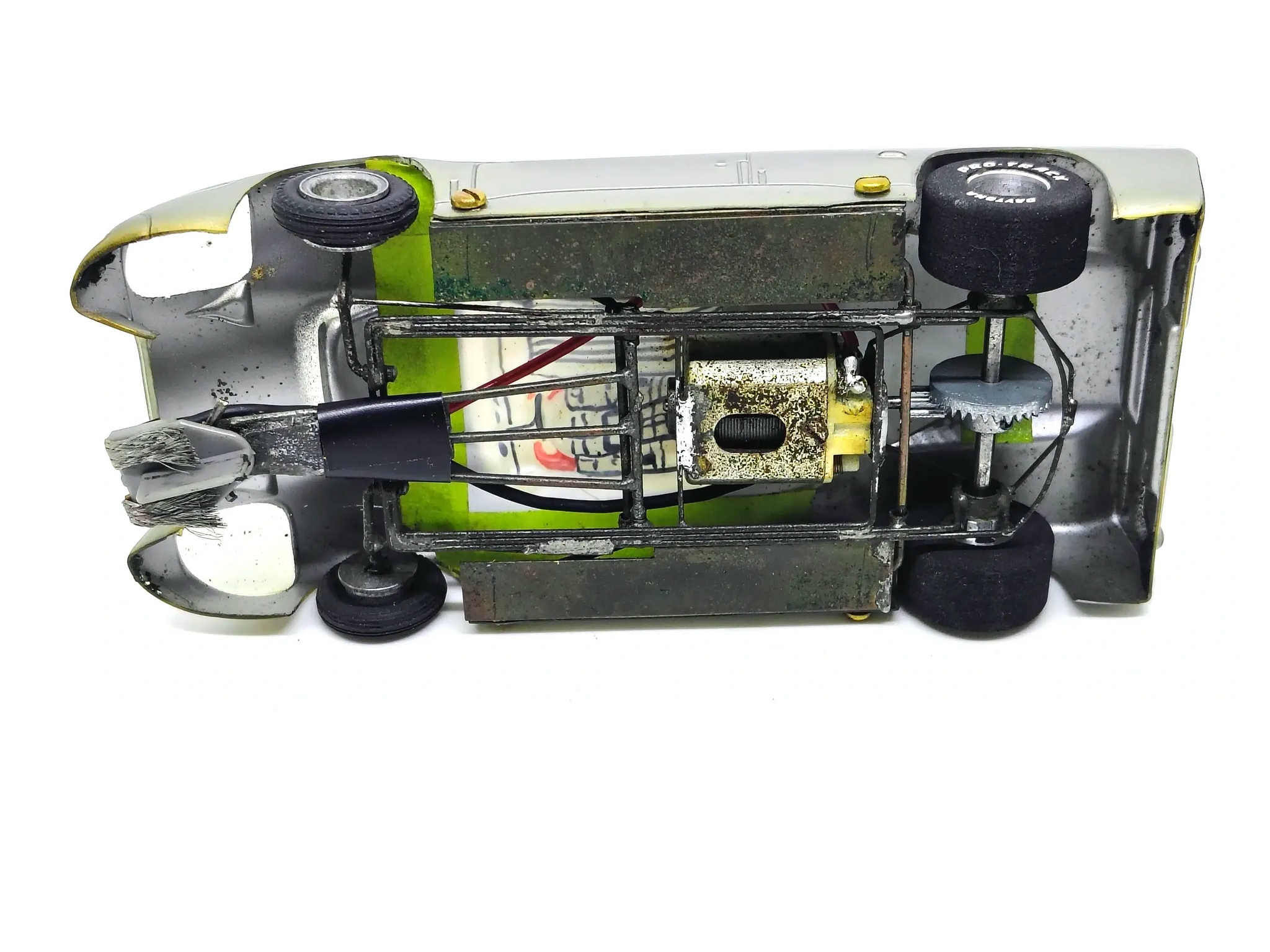 1967 Scratchbuilt Ford J-Car – 1/24 Scale Slot Car with rewound Mabuchi 26D