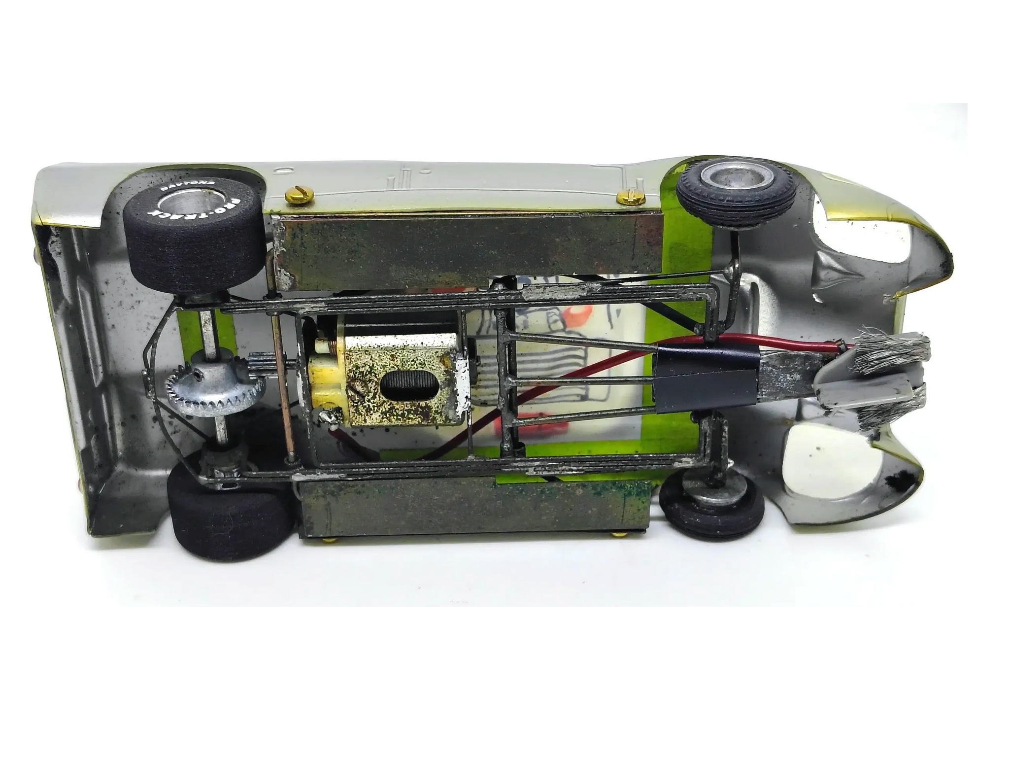 1967 Scratchbuilt Ford J-Car – 1/24 Scale Slot Car with rewound Mabuchi 26D