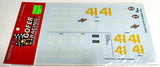 1/24 scale waterslide decals. Curtis Turner 1950 Olds