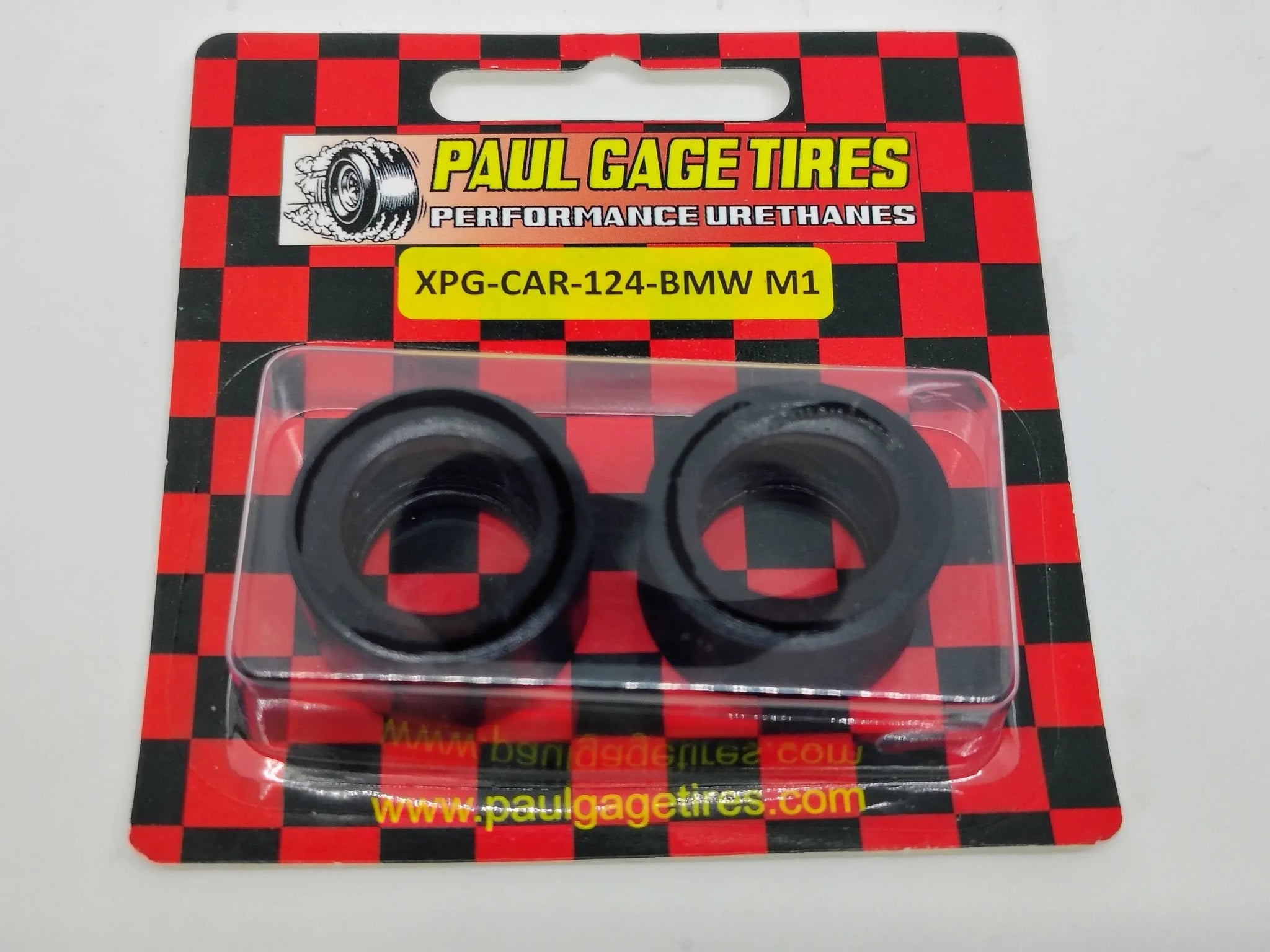 1/24 PAUL GAGE URETHANE SLOT CAR TIRES 2pr XPG-CAR-124-BMW M1