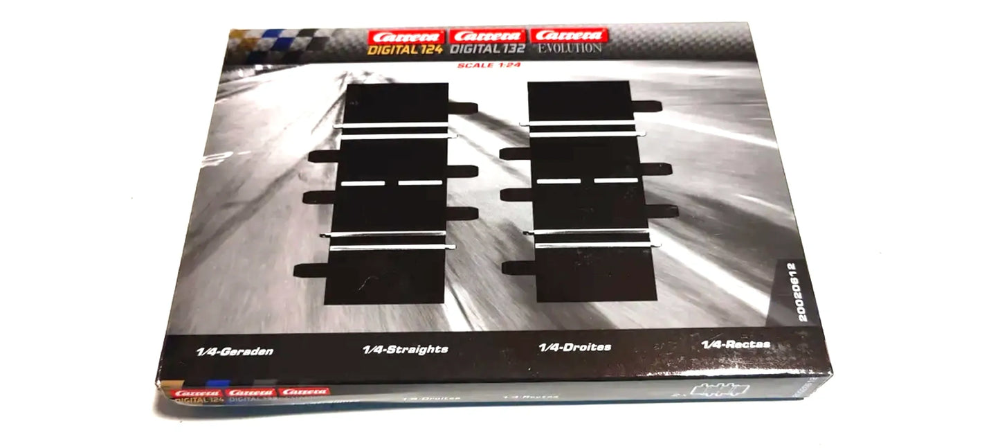 Carrera 1/4 straight tracks 20612 - Digital 124/132 & Analog