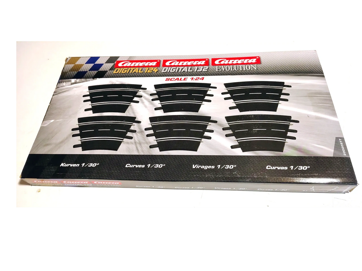 Carrera 20577 Curve 1/30°, FOUR Pieces ONLY - Digital 124/132 & Analog