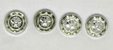 Wheel Inserts, 1/24 Chrome wheel inserts .525" diameter. Set of four.
