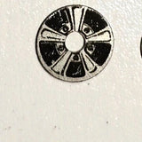 Wheel inserts, Vintage 5 Spoke aluminum .0475"OD .125"ID Set of four.