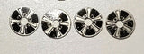 Wheel inserts, Vintage 5 Spoke aluminum .0475"OD .125"ID Set of four.