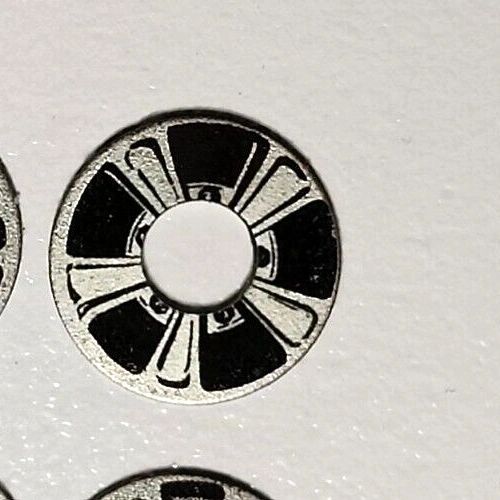 Wheel inserts, Vintage 5 Spoke aluminum .0475"OD .175"ID Set of four.