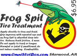 FrogSpit Tire and braid treatment 2 Oz bottle.