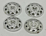 Strombecker 1/32 Jaguar wheel inserts .4" diameter. Set of four.