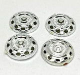 Strombecker 1/32 Jaguar wheel inserts .4" diameter. Set of four.