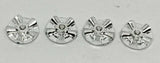 Strombecker 1/32 Five Spoke wheel inserts .4" diameter. Set of four.