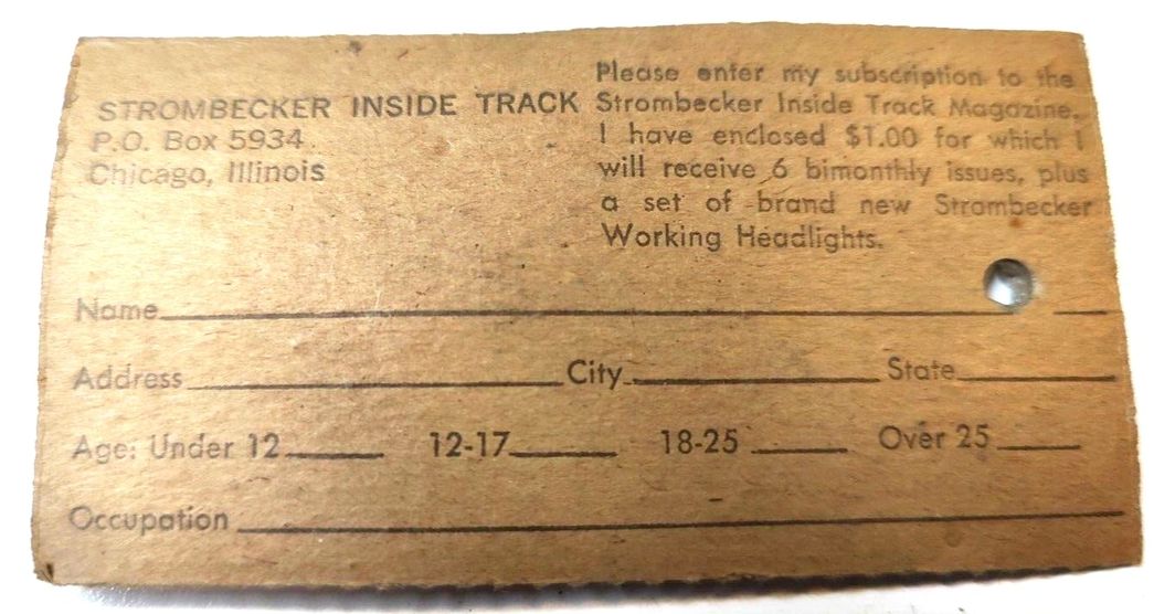 Gears, Strombecker Pinion Gear 12 tooth for 3/32" 0.0925" shaft. No. 8433