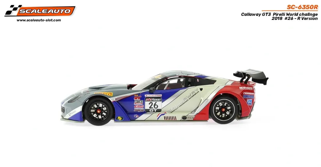 Scaleauto SC-6350R - Corvette Callaway GT3 #26 - '18 PWC - R Series