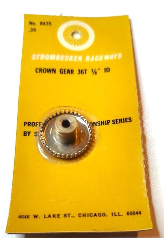 Gears, Strombecker #8435 Crown Gear 36 tooth 48 pitch for 1/8" axle.