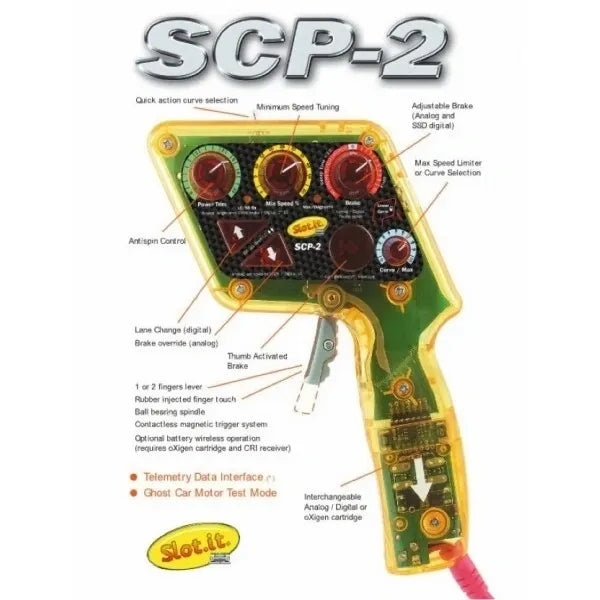 Slot.it SCP2 Analog Hi Amp Controller with advanced features and versatility.