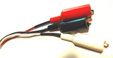 Slot car controller adapter 1/4" stereo Jack to alligator clips