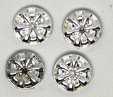 Wheel inserts, Strombecker 1/32 Six spoke .5" diameter. Set of four.